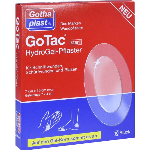 GoTac HydroGel-Pflaster 7x10cm steril - PZN 10068358
