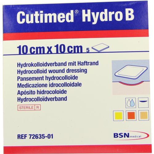 Cutimed Hydro B 10x10cm Hydrokoll.Verb.m.Haftrand - PZN 01021406