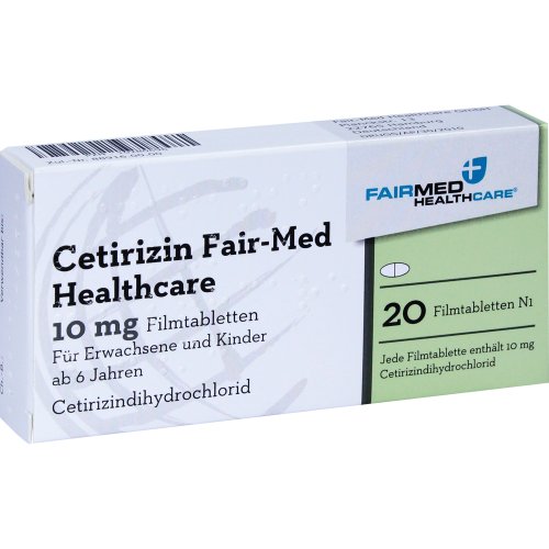 Cetirizin Fair-Med Healthcare 10mg Filmtabletten - PZN 10280696