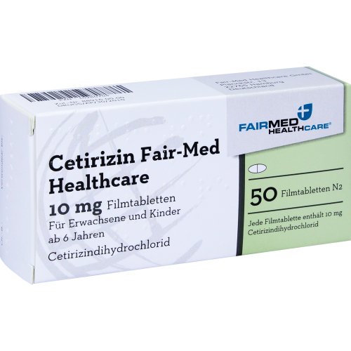 Cetirizin Fair-Med Healthcare 10mg Filmtabletten - PZN 10280704