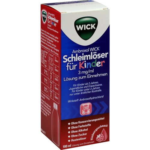 Ambroxol WICK 3mg/ml Schleimlöser für Kinder - PZN 10299744