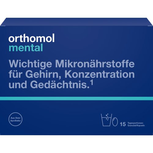 Orthomol Mental Granulat+Kapseln 15 Tagesportionen - PZN 10551706