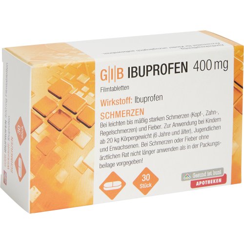 GIB Ibuprofen 400mg Filmtabletten - PZN 01096663