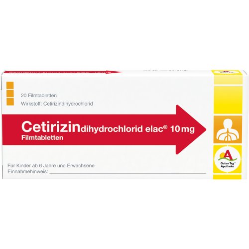 Cetirizindihydrochlorid elac 10mg - PZN 10979195