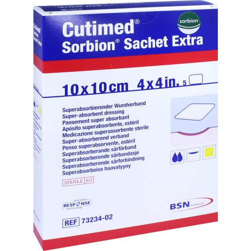 CUTIMED SORBION SACHET EXTRA 10x10cm - PZN 11361729
