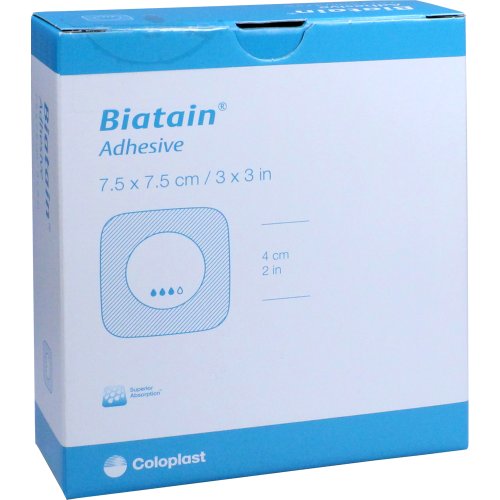Biatain Schaumverband 7.5x7.5cm selbst haftend - PZN 11587066