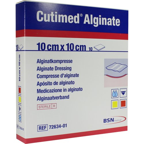 Cutimed Alginate 10x10cm Alginatkompresse - PZN 01179082