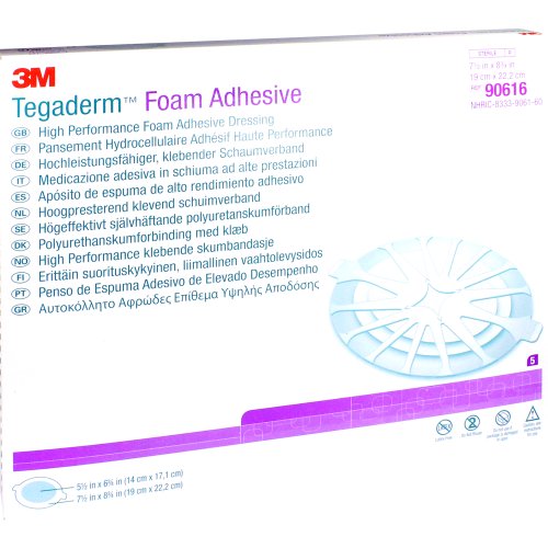 TEGADERM Foam Adhesive 19x22.2 cm oval 90616 - PZN 12143271
