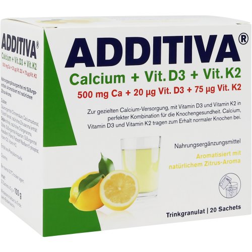 Additiva Calcium + D3 + K2 Granulat - PZN 12455384