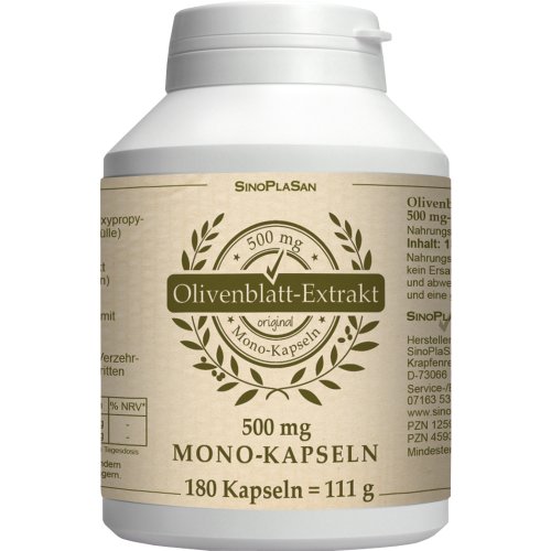OLIVENBLATTEXTRAKT 500MG Mono-Kapseln - PZN 12597167