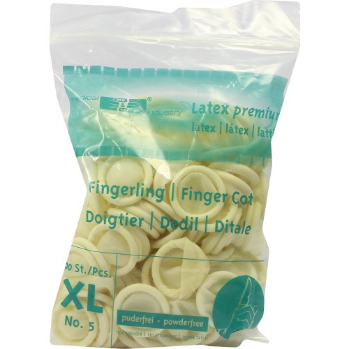 Fingerlinge Latex Größe 5 extra large - PZN 01288339