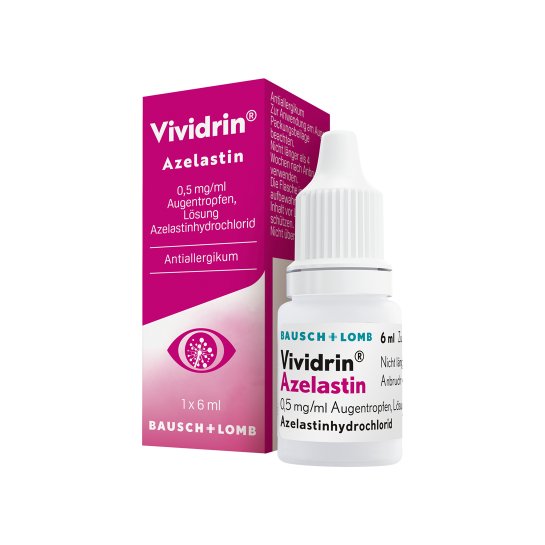Vividrin Azelastin 0.5 mg/ml Augentropfen - PZN 12910546