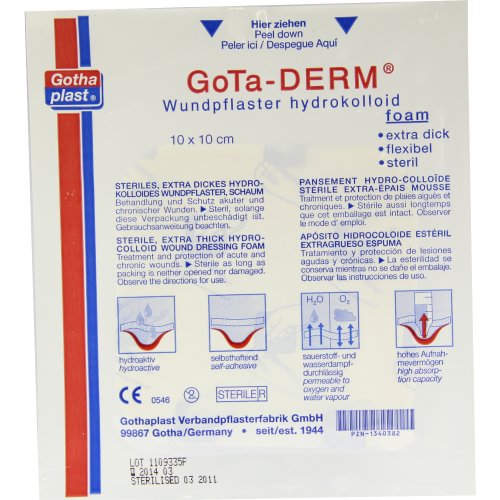 Gotha-DERM foam Hydrophil 10x10cm - PZN 01340382