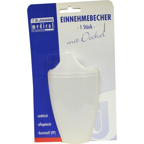 Einnehmebecher o.Griff +Deckel 12mm milchig - PZN 01349584