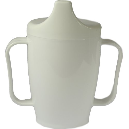 Einnehmebecher 2Griffe+Deckel 12mm weiß - PZN 01349785