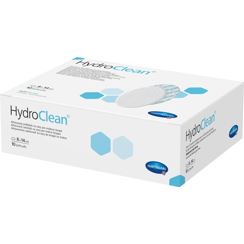 HydroClean Kompressen 8x14 cm oval steril - PZN 13649363