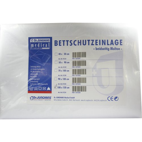 Bettschutzeinlage 100x150cm doppelseitig Molton - PZN 01372235