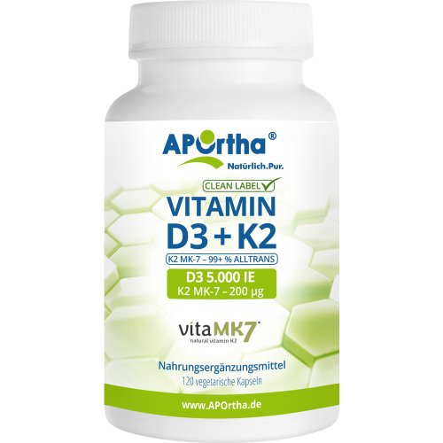 Vitamin D3 5.000 IE + Vitamin K2 VitaMK7 - PZN 15869229