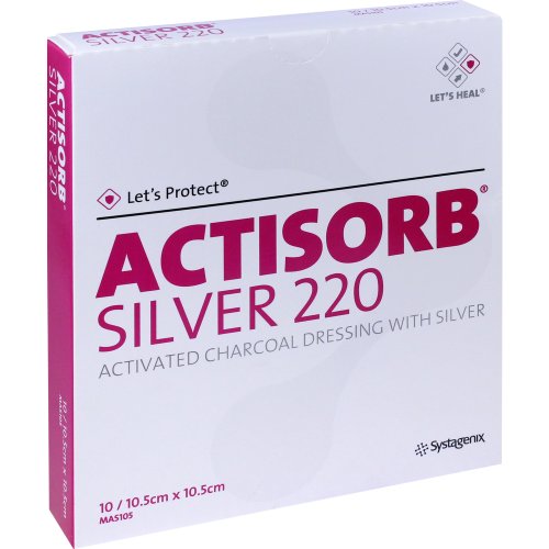 ACTISORB 220 SILVER 10.5x10.5cm steril - PZN 01591173