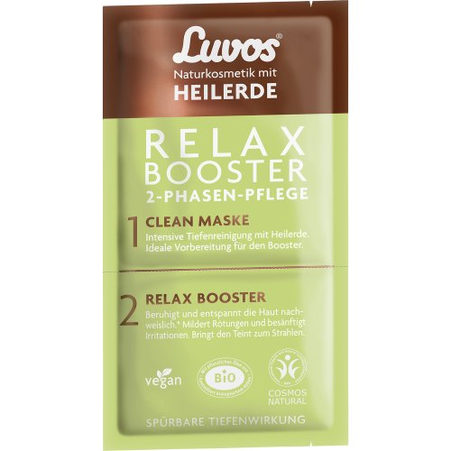 Luvos Heilerde Relax Booster&Clean Maske 2+7.5ml - PZN 16036046