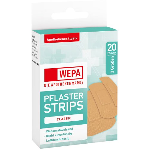 WEPA Pflaster Strips Classic wasserabw. 3 Größen - PZN 16233858