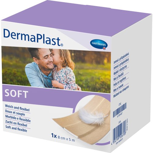 DermaPlast SOFT 8cmx5m - PZN 16600073