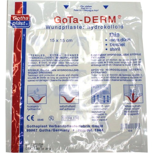 Gotha-Derm Hydrokolloides Wundpflaster 15cmx15cm - PZN 00166545