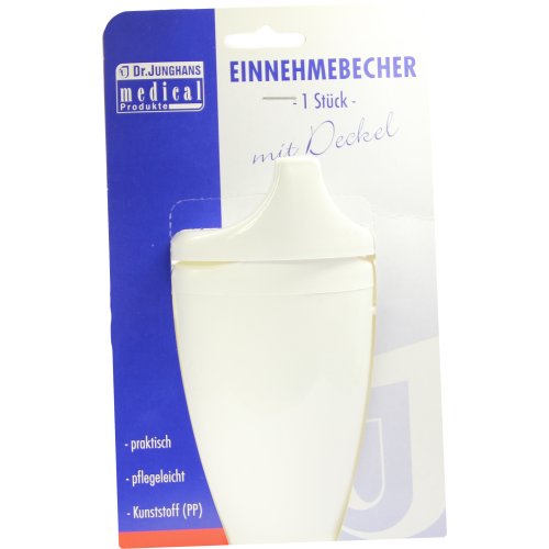 Einnehmebecher m. 2Griffe+2Deckel 4+12mm weiss - PZN 01687602