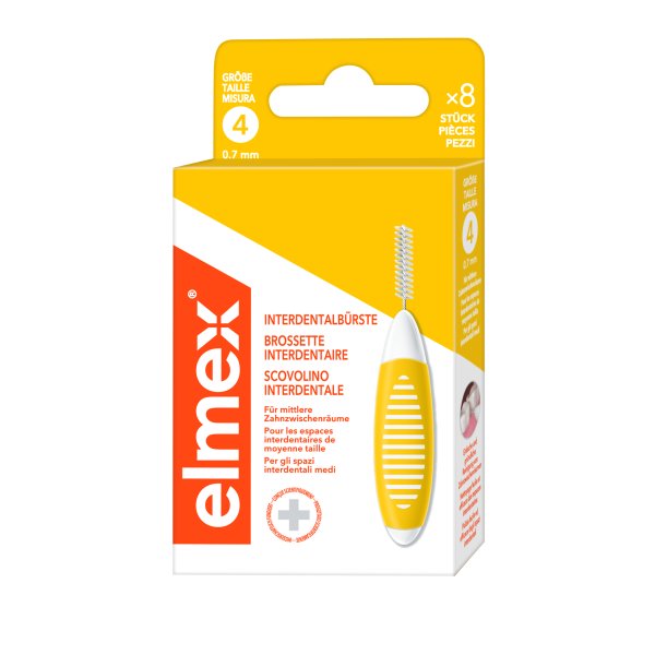 elmex Interdentalbürste gelb ISO Größe 4 0.7mm - PZN 17149108