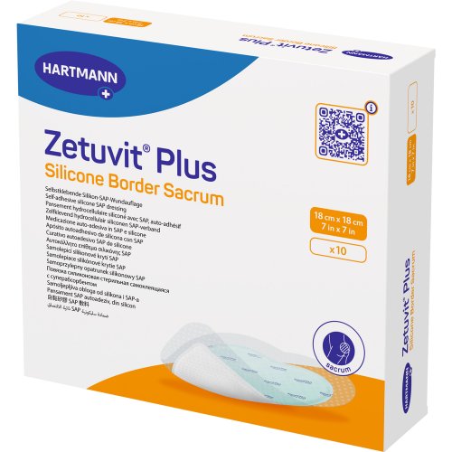 Zetuvit Plus Silicone Border Sacrum 18x18cm - PZN 17278722