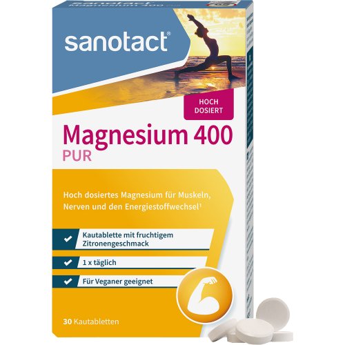 sanotact Magnesium 400 Pur Kautabletten - PZN 17380076