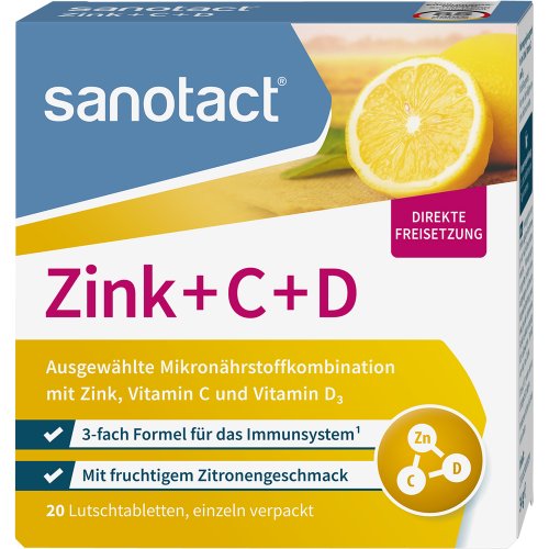 sanotact Zink + C + D Lutschtabletten - PZN 17380159