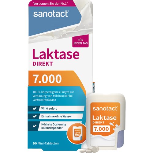 sanotact Laktase 7.000 FCC Mini-Tabletten - PZN 17380231
