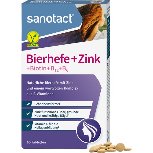 sanotact Bierhefe + Zink Tabletten - PZN 17380337