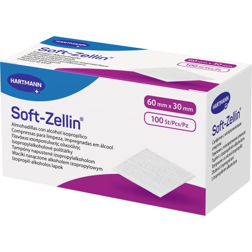 Soft-Zellin Alkoholtupfer 60 x 30 mm - PZN 17862125