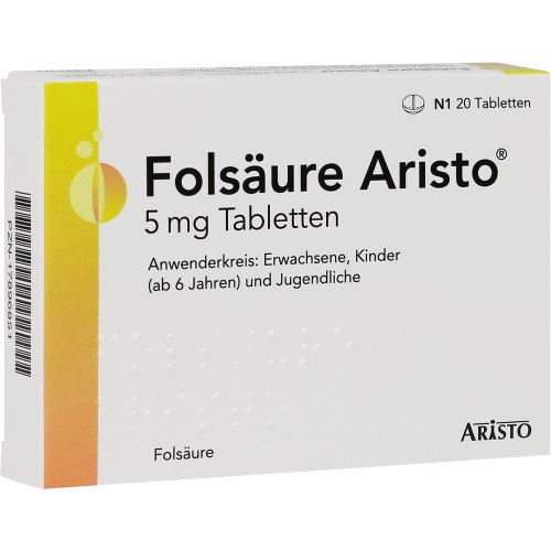 Folsäure Aristo 5 mg Tabletten - PZN 17896851
