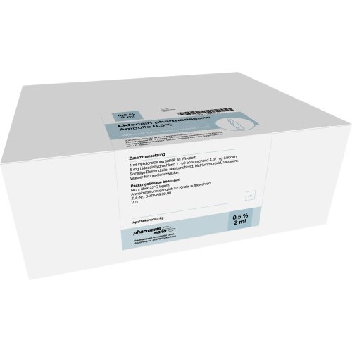 Lidocain pharmarissano Ampulle 0.5% 2ml - PZN 18223427