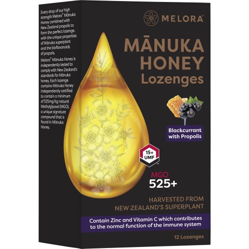MANUKA GROUP Melora Lutschpas BlackcuMGO525+UMF15+ - PZN 18244903