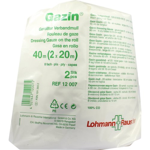 GAZIN VERBANDM 2X20MX10CM 8fach - PZN 01913932