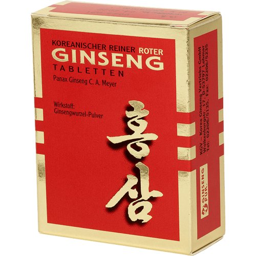 Koreanischer Reiner Roter Ginseng Wurzelpulv 300mg - PZN 19225925