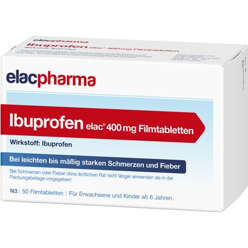 Ibuprofen elac 400 mg Filmtabletten - PZN 19375754