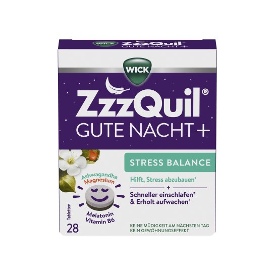 WICK ZzzQuil Gute Nacht+ Stress Balance - PZN 20062374