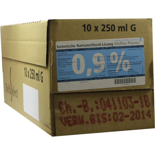 Isotonische NaCl 0.9% DELTAMEDICA Glasinf. - PZN 02044289