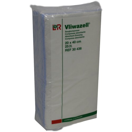 Vliwazell Saugkompresse unsteril 20x40cm - PZN 02232884