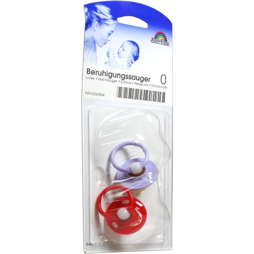 Sauger- Beruhig.Kirsche Latex 0-3 Mon. flied/rot - PZN 00224544