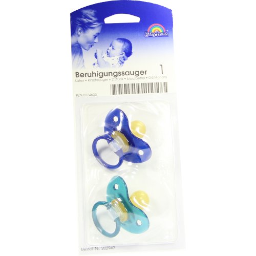 Sauger- Beruhig.Kirsche Latex 2-6 Mon. blau/petro - PZN 00224633