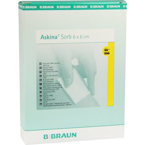 Askina Sorb ster.Alginat-CMC-Wundauflage 6x6cm - PZN 02251611