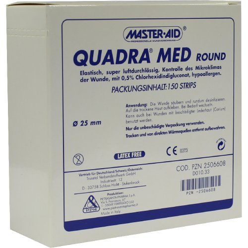 QUADRA MED round 22.5 mm Strips Master Aid - PZN 02506608