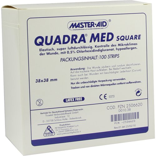 QUADRA MED square 38x38 mm Master Aid - PZN 02506620