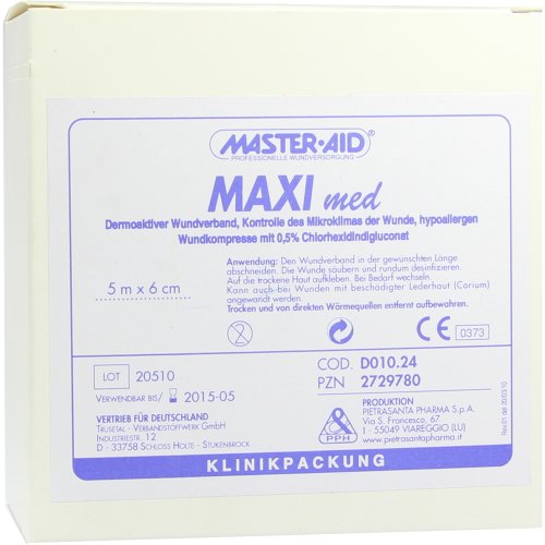 MAXI MED Wundverband 5mx6cm Master Aid - PZN 02729780